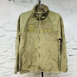 US Army Polartec Jacket Fleece Mens Small Reg Cold Weather GEN III Coyote Brown